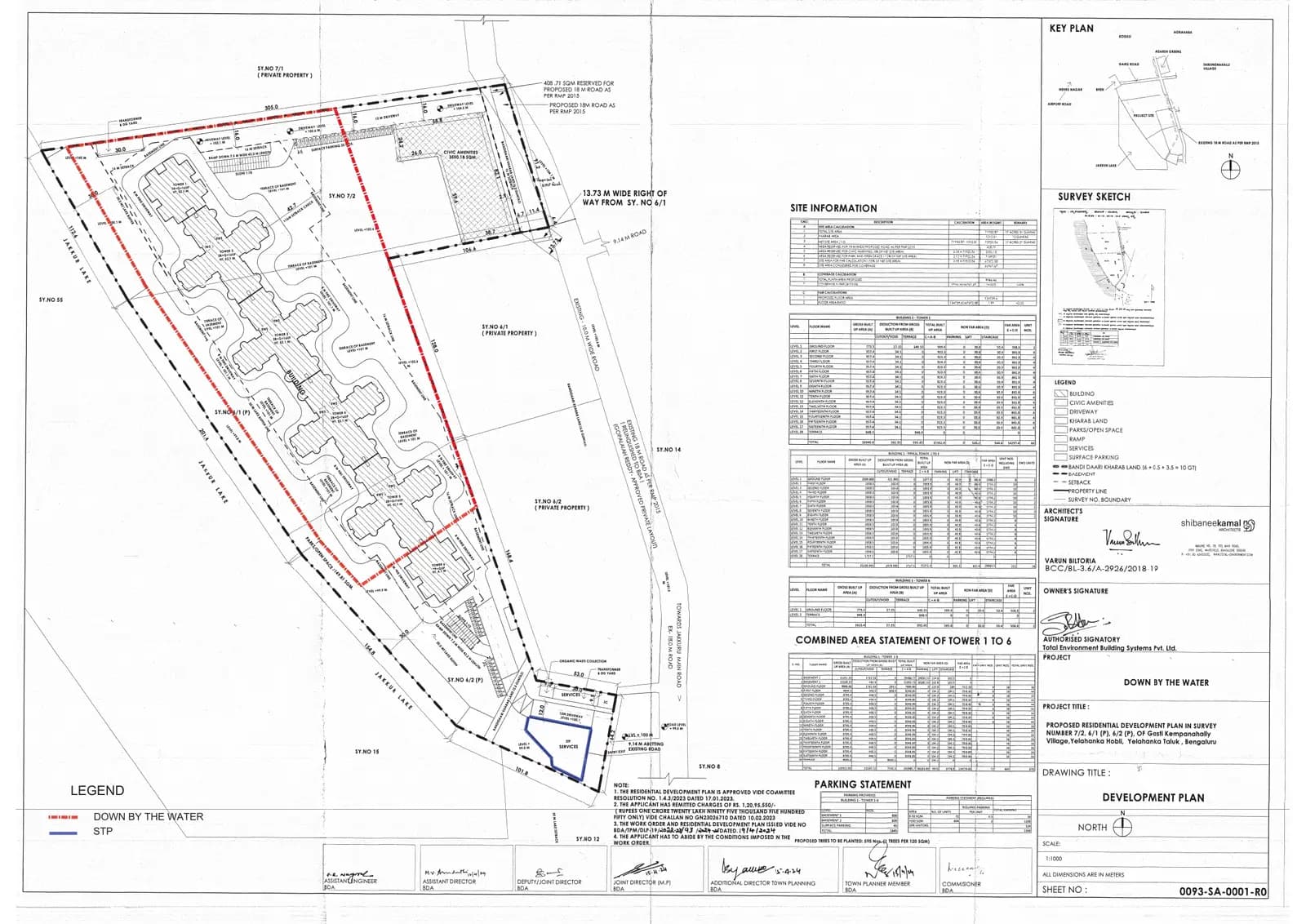 Down by the Water: Project and STP Demarcation in DP.pdf (filed with Karnataka RERA)