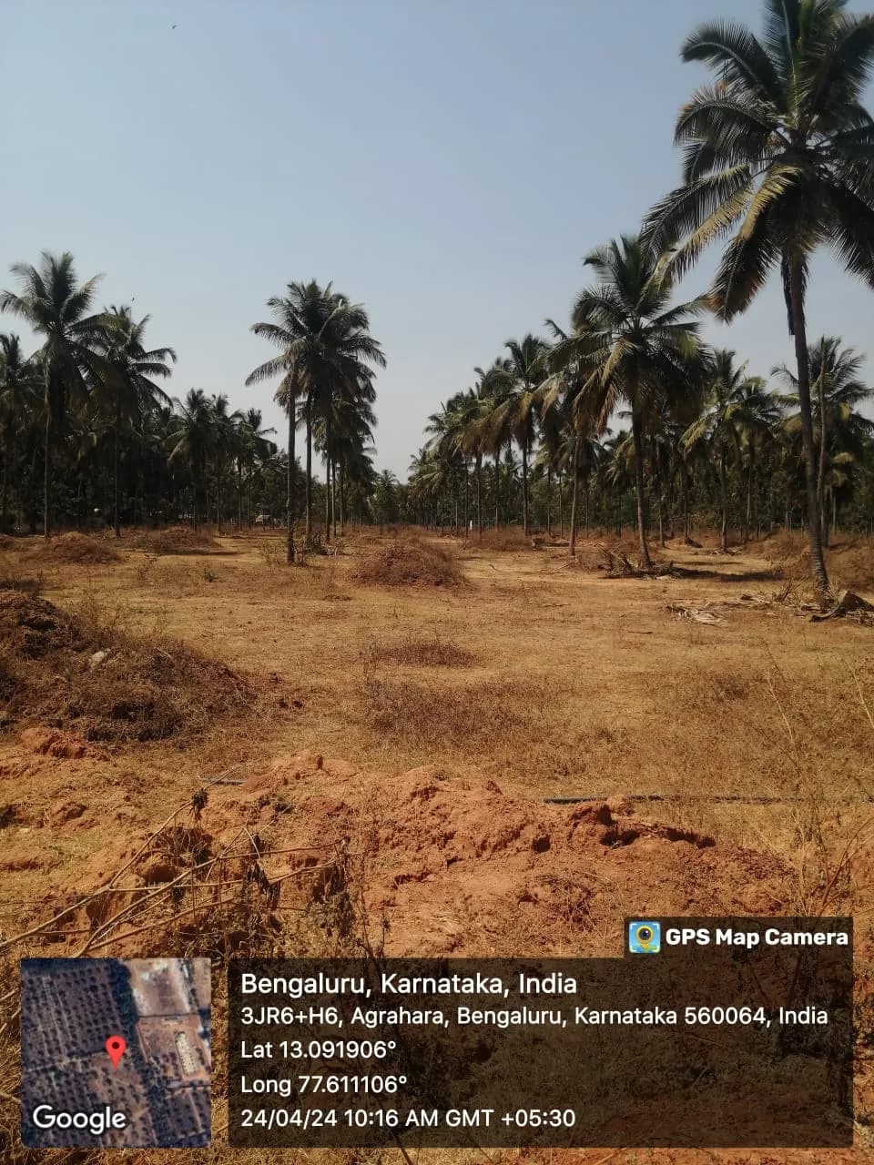Down by the Water: Site photo filed with Karnataka RERA