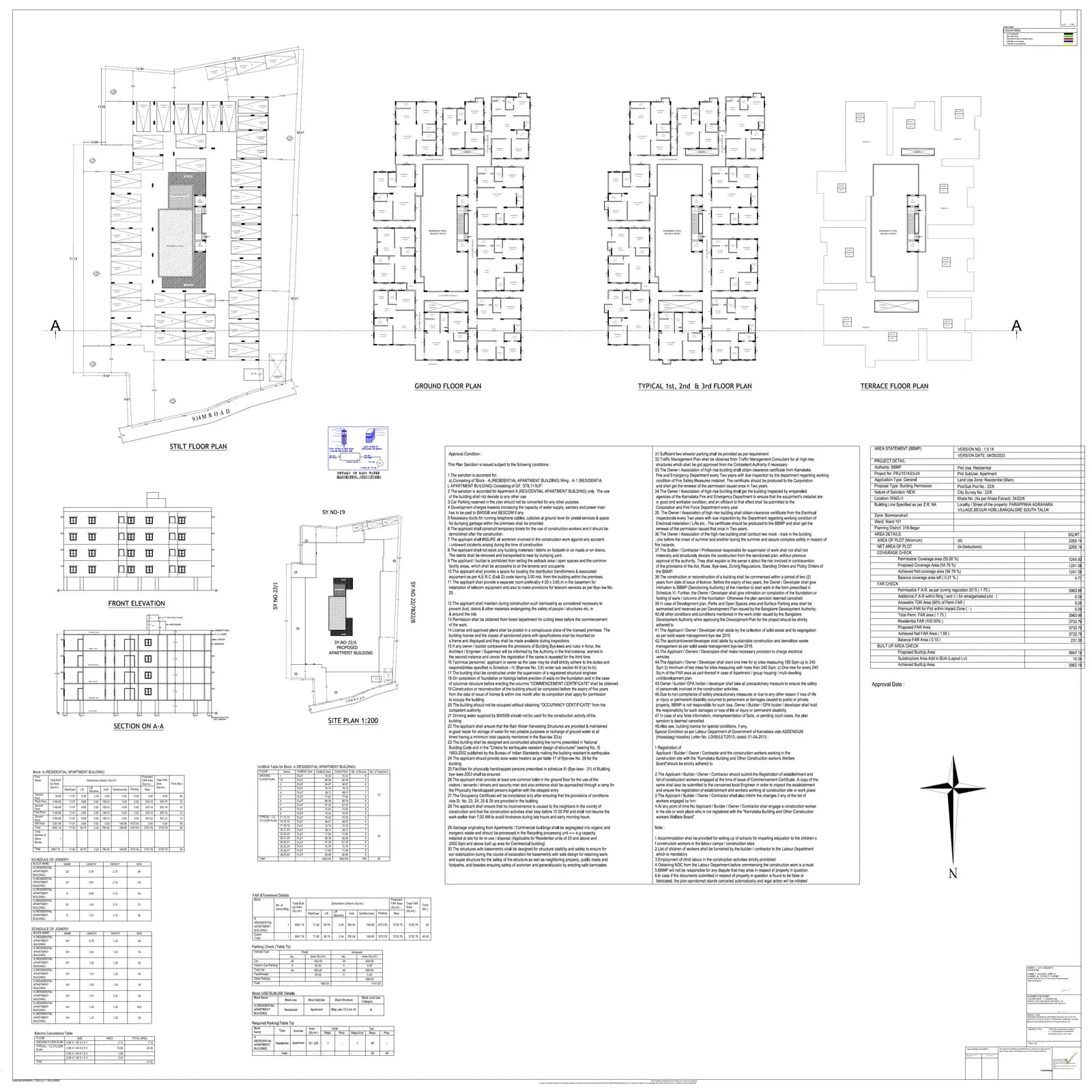 Iresh Advaita: Existing Layout Plan (filed with Karnataka RERA)