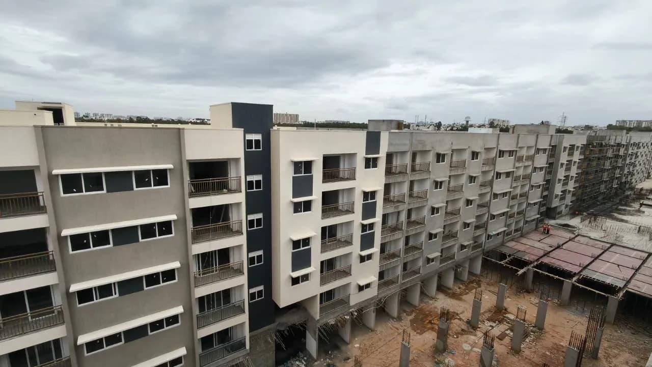 Adarsh Lumina: Site photo filed with Karnataka RERA