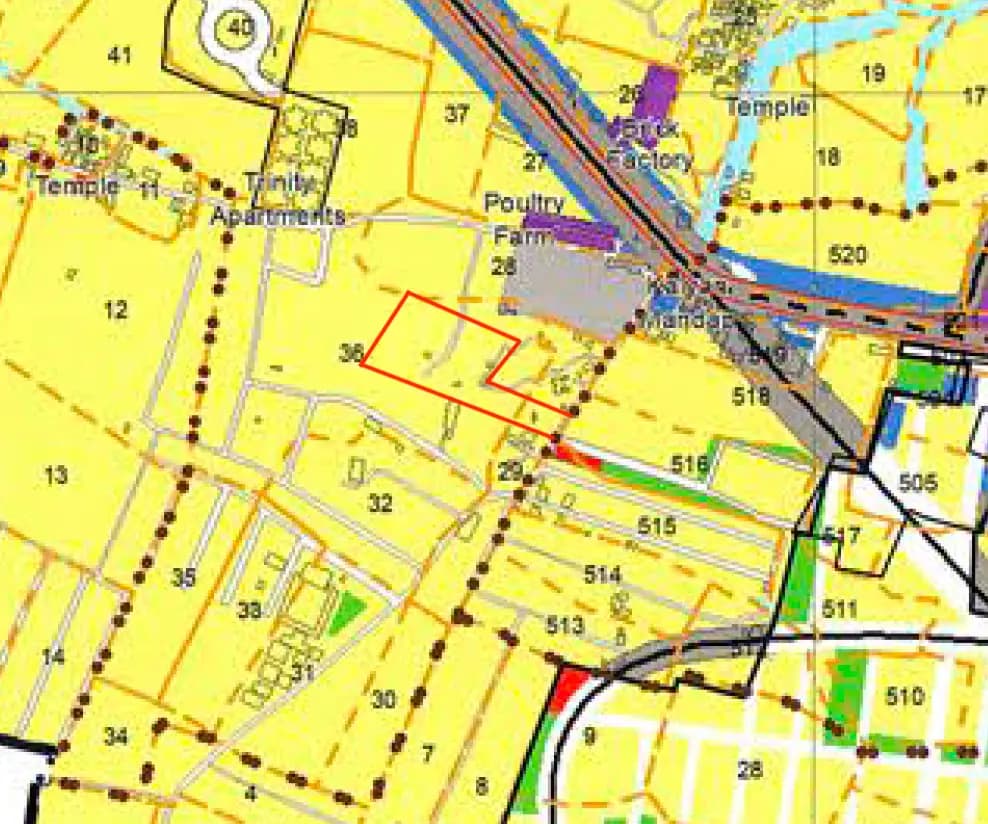 Serene Heights 1: CDP map with demarcation.png (filed with Karnataka RERA)