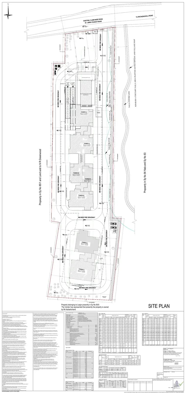 Isle Of Trees: Approved Building/Plotting Plan, page 1 (filed with Karnataka RERA)