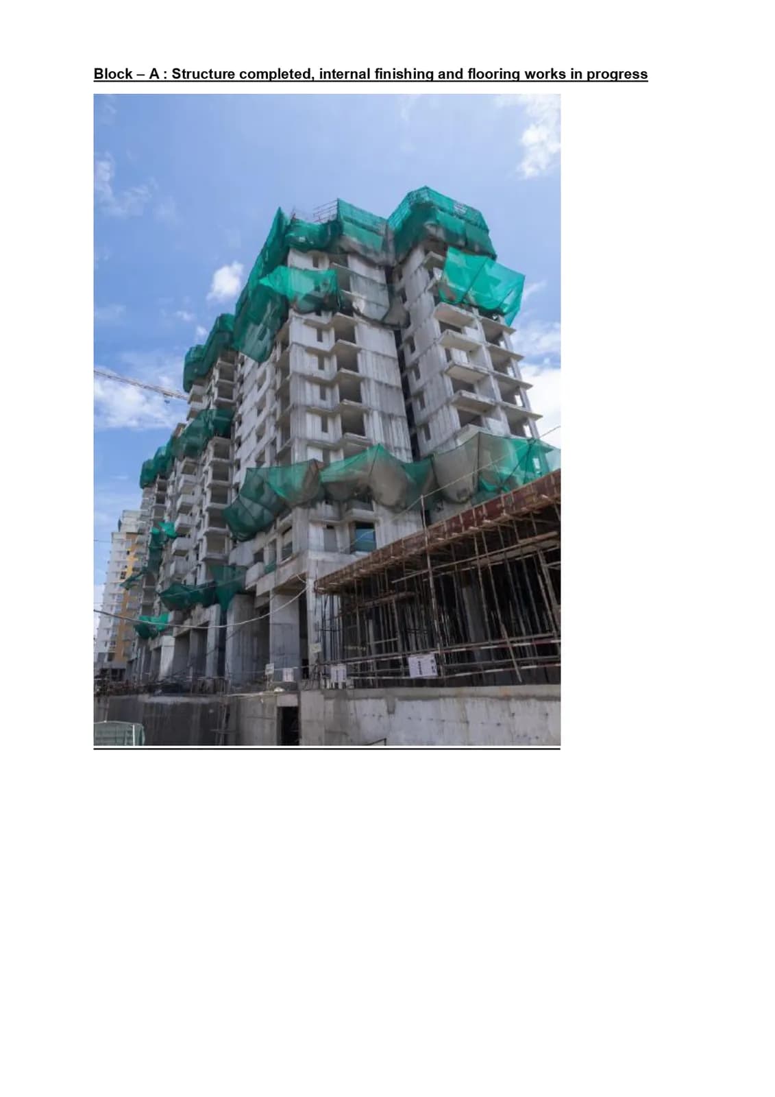 Isle Of Trees: Site photo filed with Karnataka RERA
