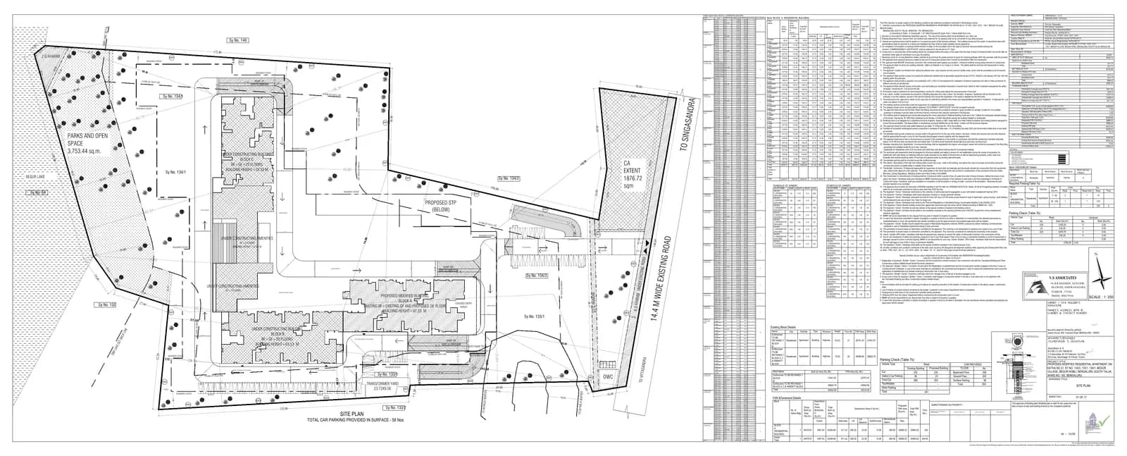 Assetz Canvas & Cove 2.0: Approved Building/Plotting Plan, page 1 (filed with Karnataka RERA)