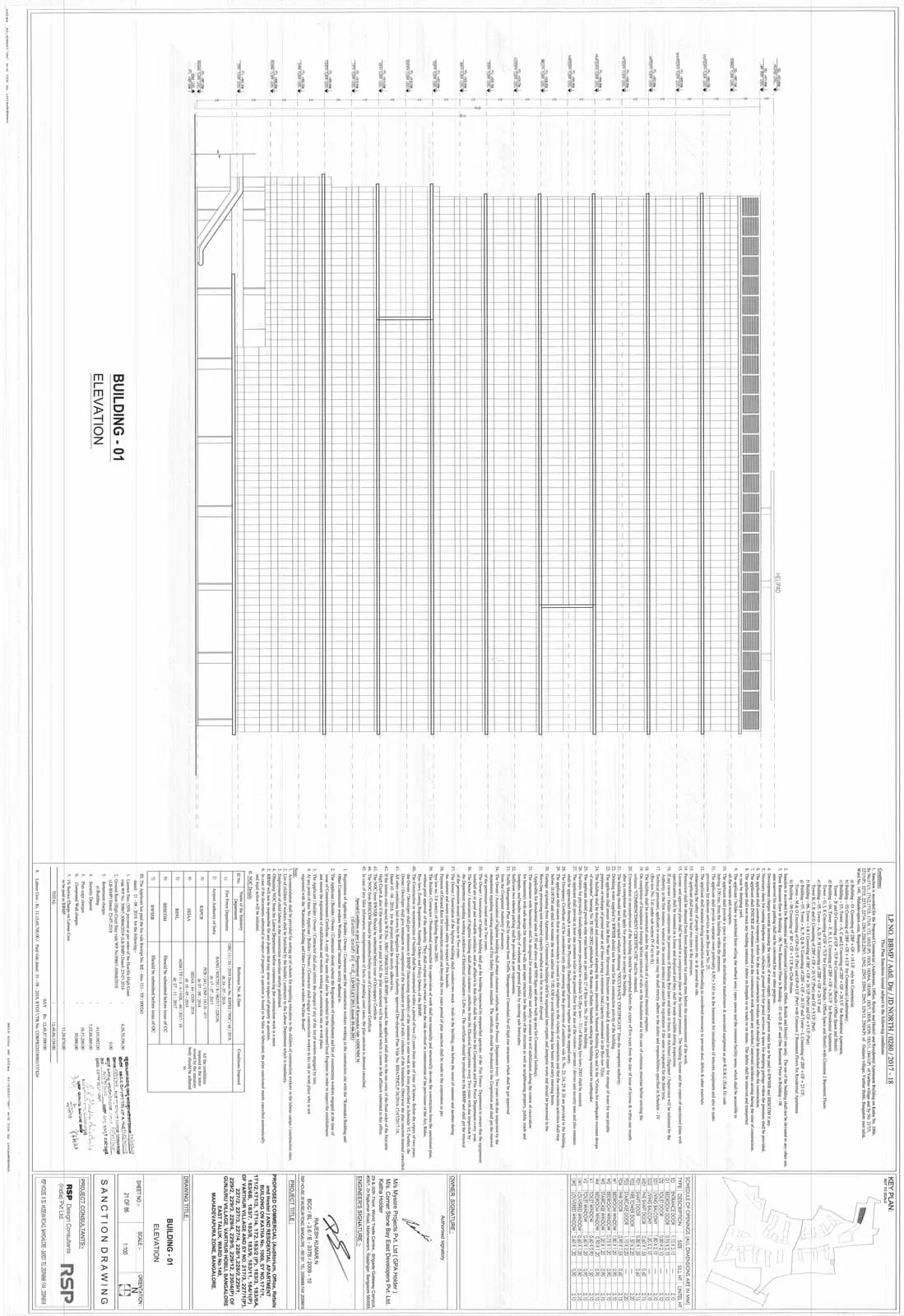 Elysium at Brigade Cornerstone Utopia: Building 1 - Elevation.pdf (filed with Karnataka RERA)