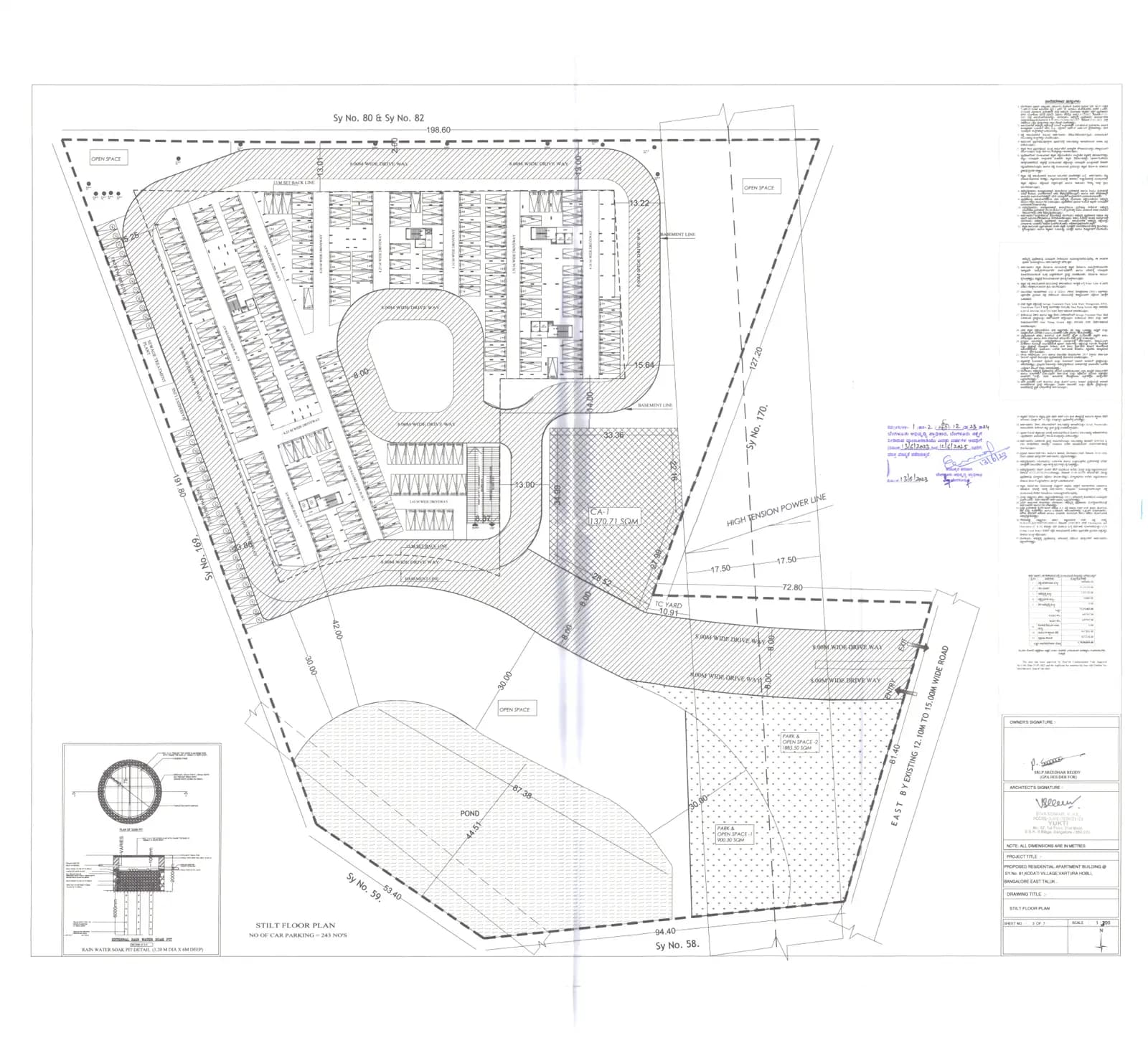 PSR Vanasree: STILT FLOOR PLAN.pdf (filed with Karnataka RERA)