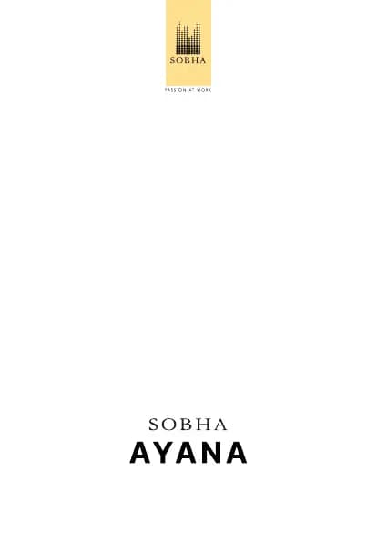 SOBHA Ayana at Dream Acres Wing 60 to 71: Brochure, page 1 (filed with Karnataka RERA)