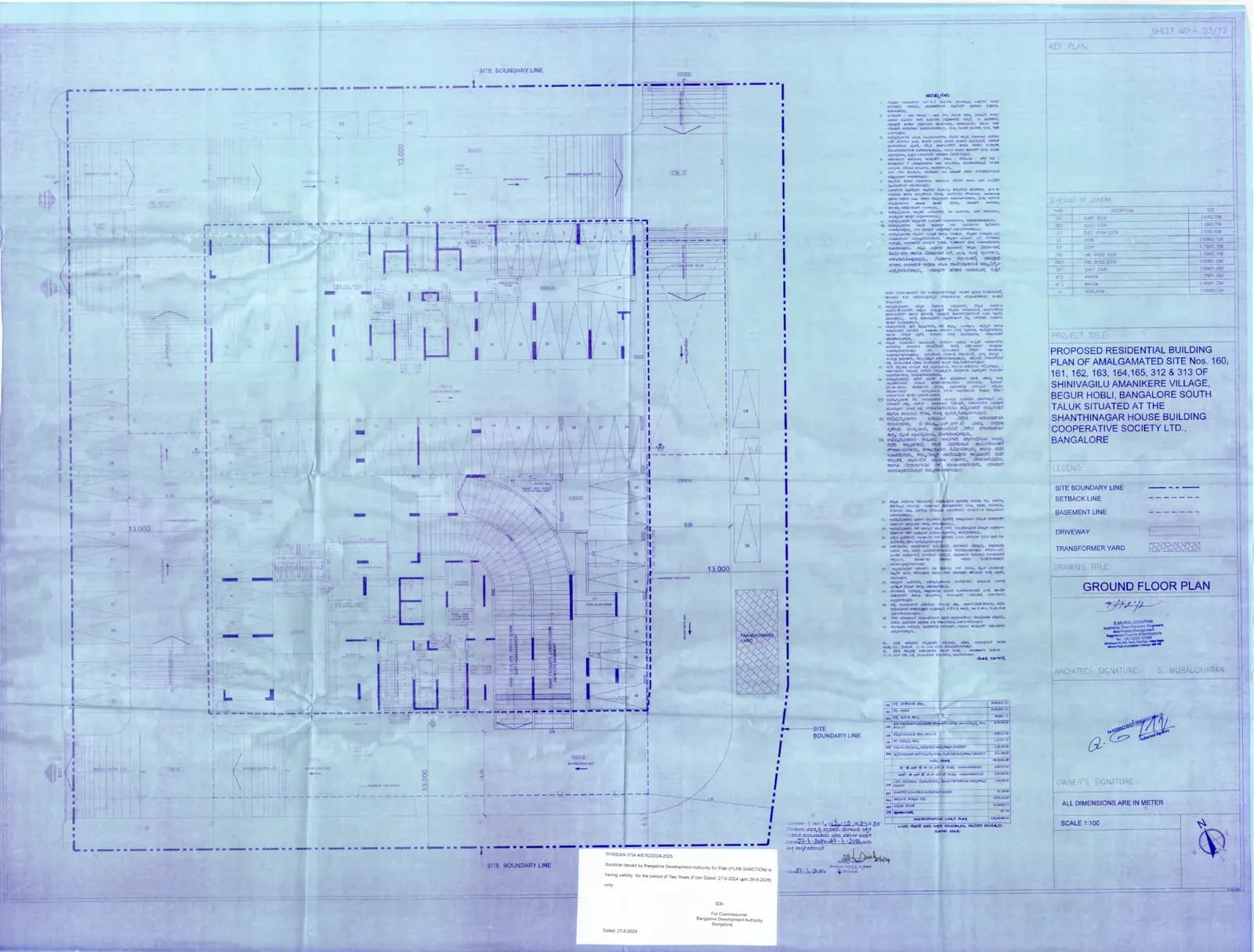 Radiance Platinum: Ground Floor Plan.pdf (filed with Karnataka RERA)