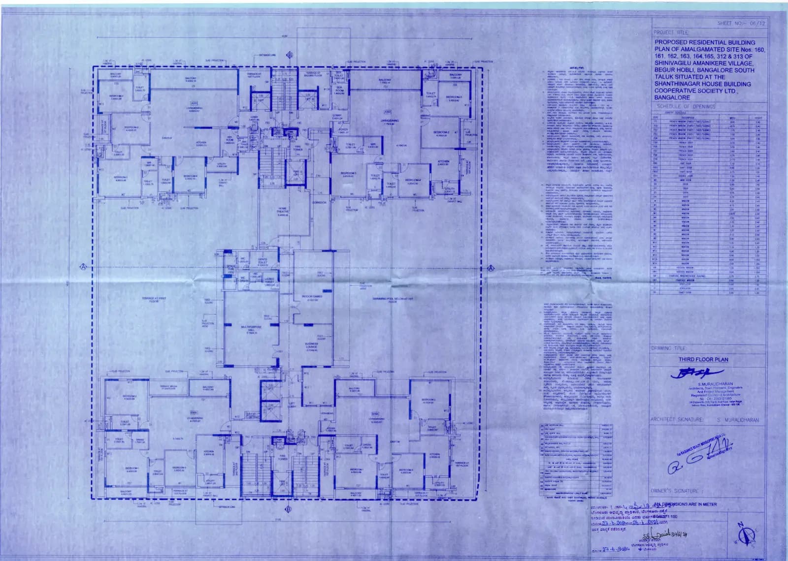 Radiance Platinum: Third Floor Plan.pdf (filed with Karnataka RERA)