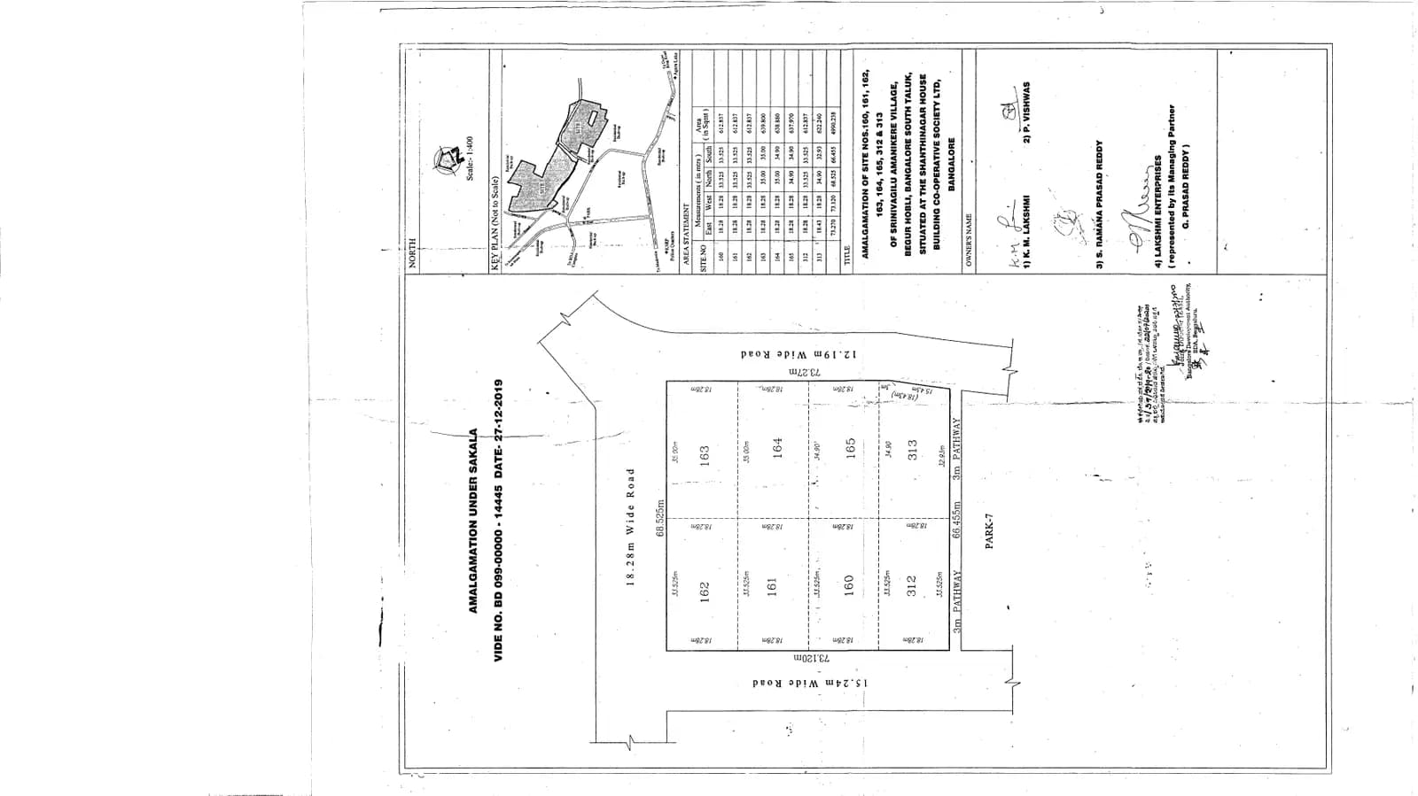 Radiance Platinum: Existing Layout Plan (filed with Karnataka RERA)