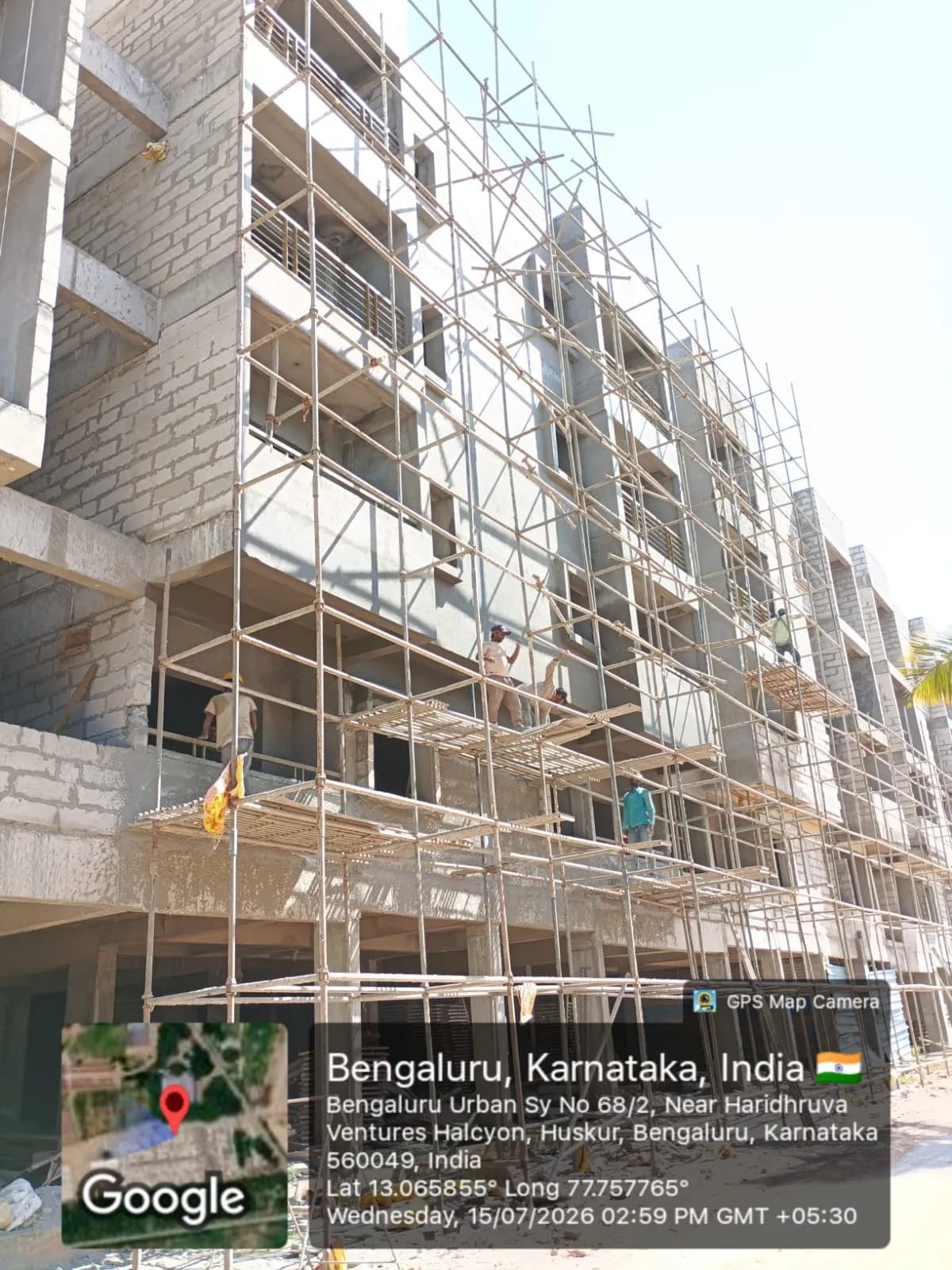Halcyon: Site photo filed with Karnataka RERA