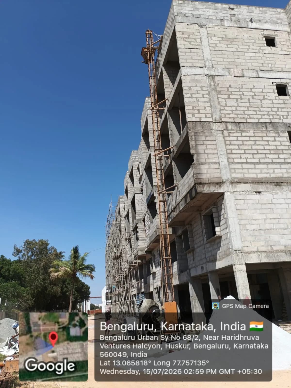 Halcyon: Site photo filed with Karnataka RERA