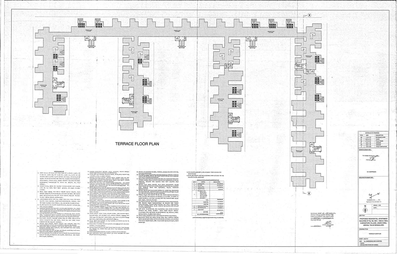 DS Max Sky Sanman: 6 TERRACE FLOOR PLAN (filed with Karnataka RERA)