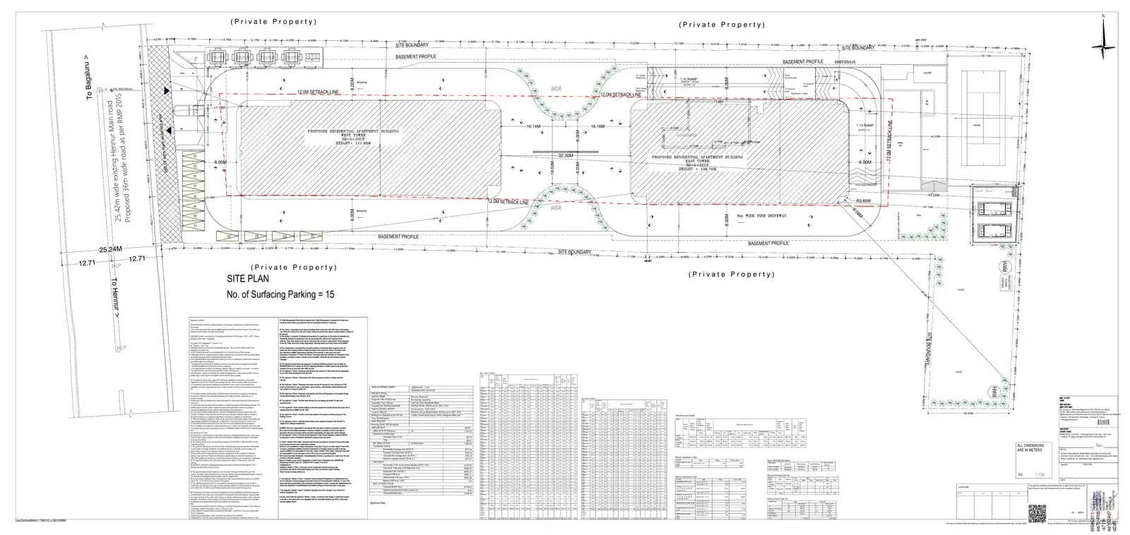 True North by Livingwalls: Modified Approved Plan, page 1 (filed with Karnataka RERA)