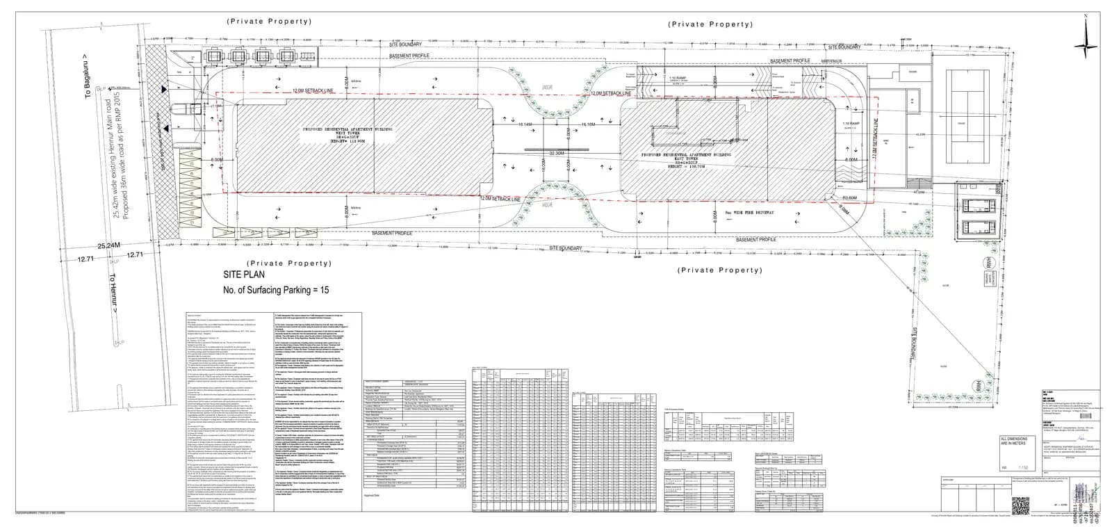 True North by Livingwalls: VDB approved drawing.pdf, page 1 (filed with Karnataka RERA)