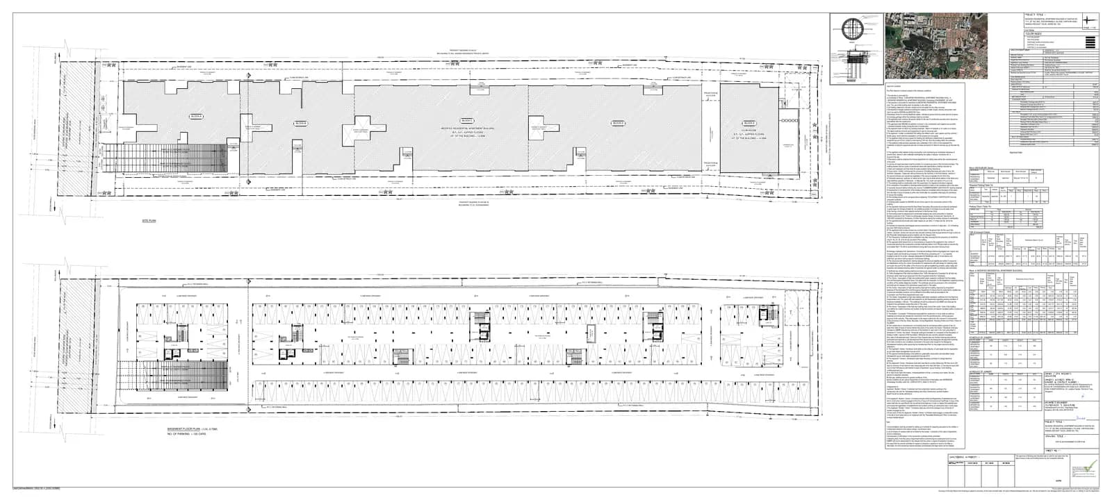 Adarsh Rosewood: ADARSH ROSE WOOD - BUILDING SANCTION PLAN, page 1 (filed with Karnataka RERA)