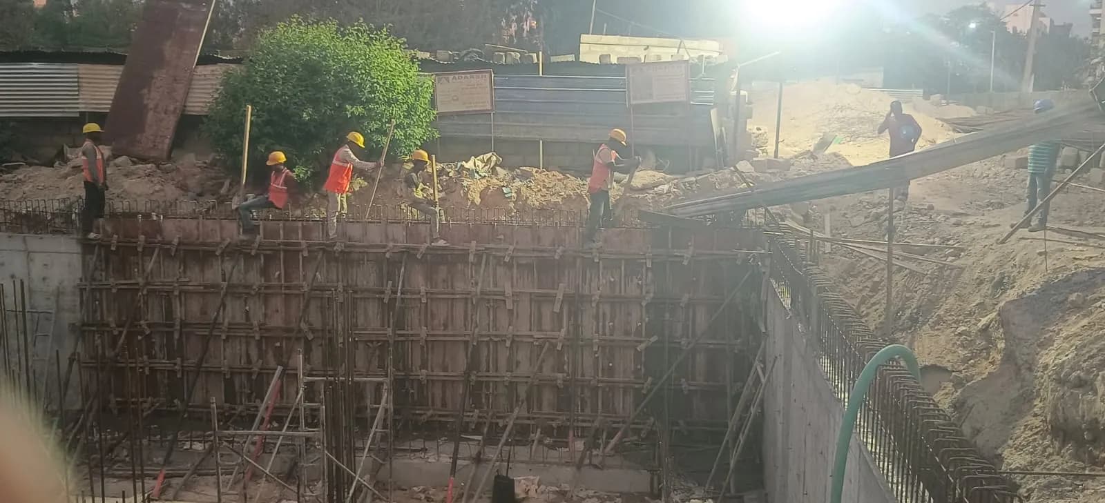 Adarsh Rosewood: Site photo filed with Karnataka RERA