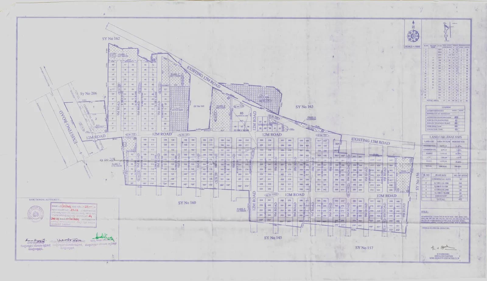 KNS Candrill: Existing Layout Plan (filed with Karnataka RERA)