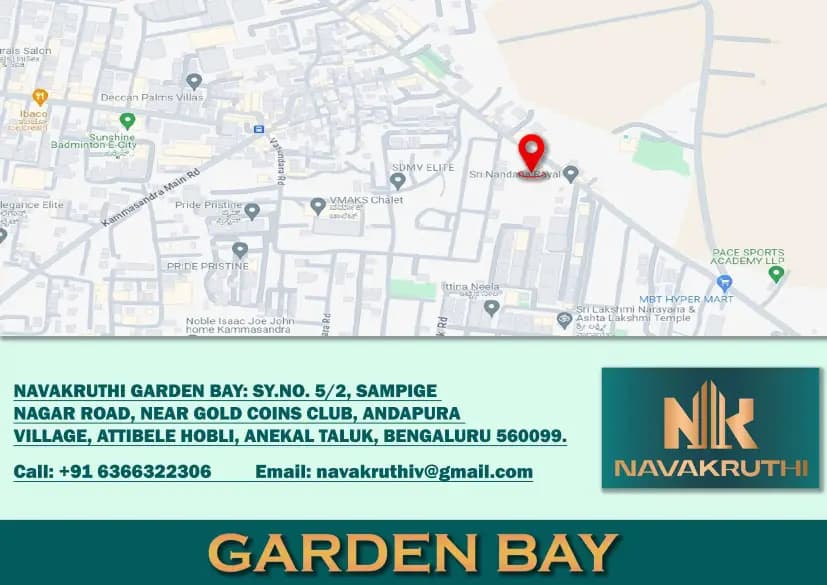 Navakruthi Garden Bay: Brochure, page 4 (filed with Karnataka RERA)