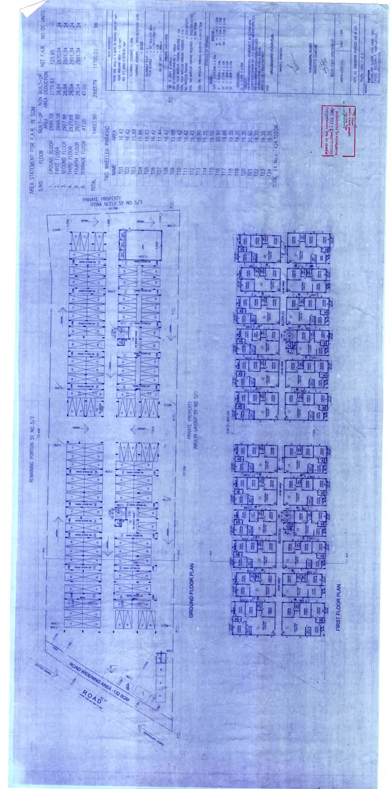 Navakruthi Garden Bay: Existing Layout Plan (filed with Karnataka RERA)