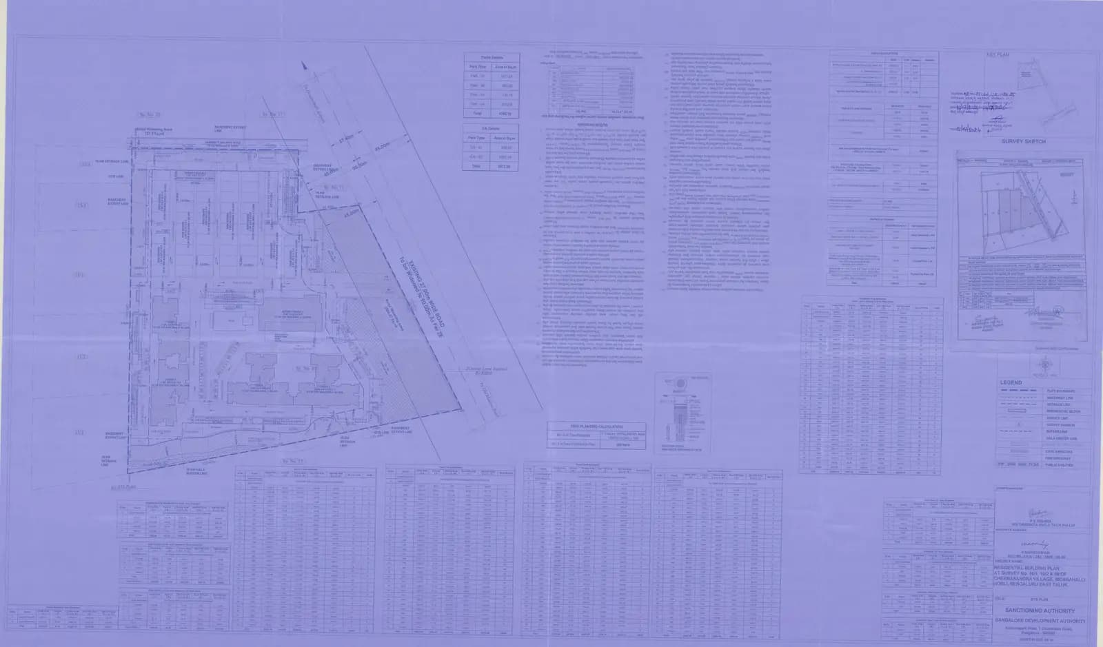 Sattva Songbird: Existing Layout Plan (filed with Karnataka RERA)