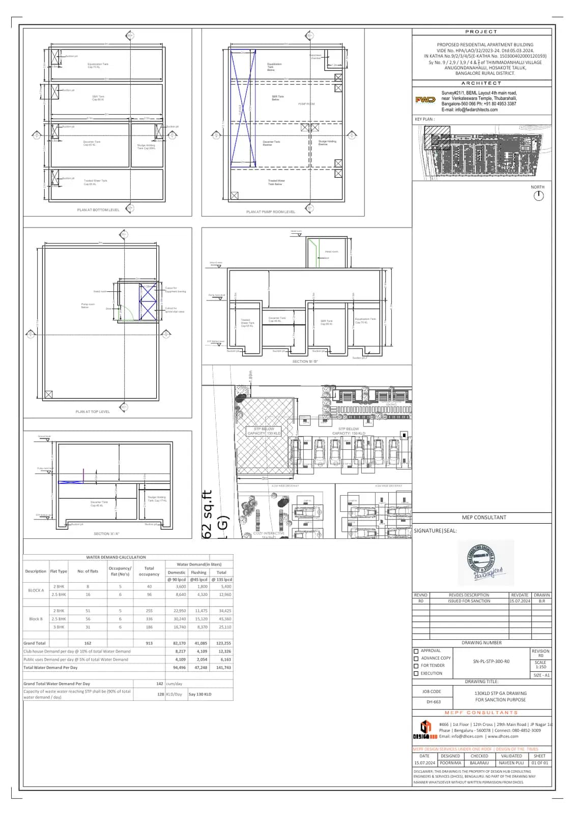 Bold Aspire: Demarcation Drawings (filed with Karnataka RERA)