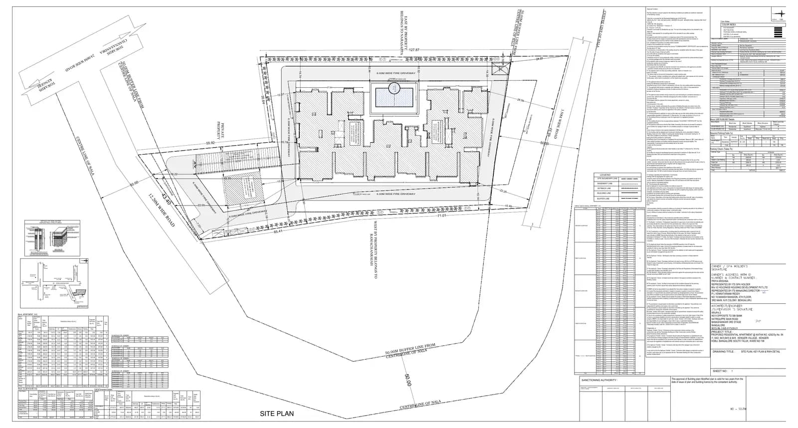 V2 Vajra Elegance: Area Development Plan Of Project Area (filed with Karnataka RERA)