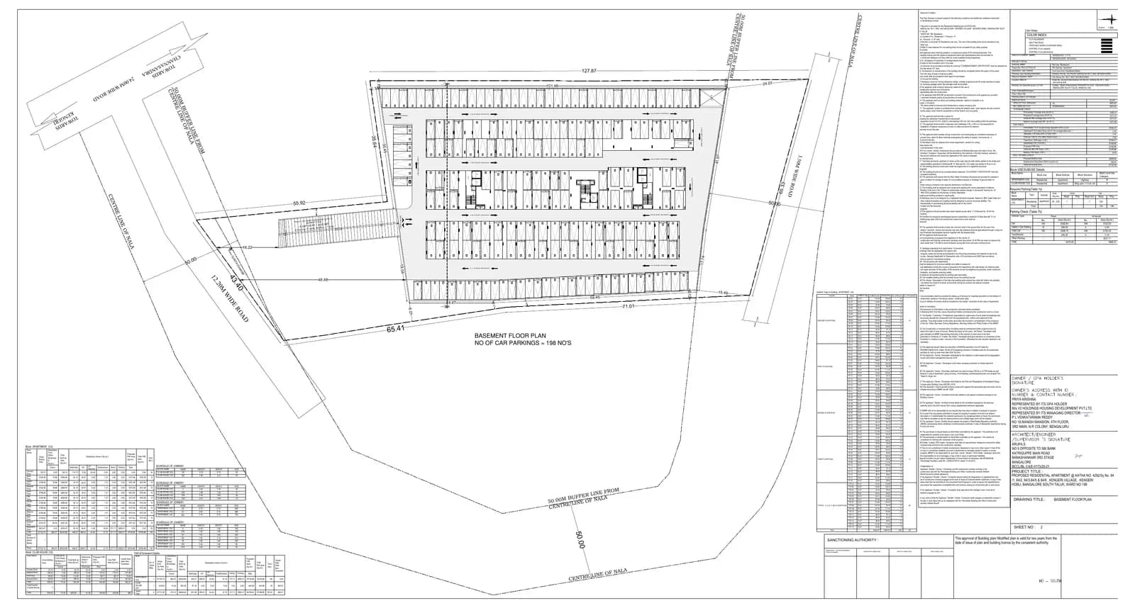 V2 Vajra Elegance: Existing Layout Plan (filed with Karnataka RERA)