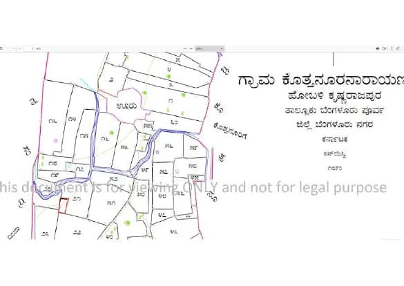 Elite Homes: Village Map Location Demarcation.pdf (filed with Karnataka RERA)