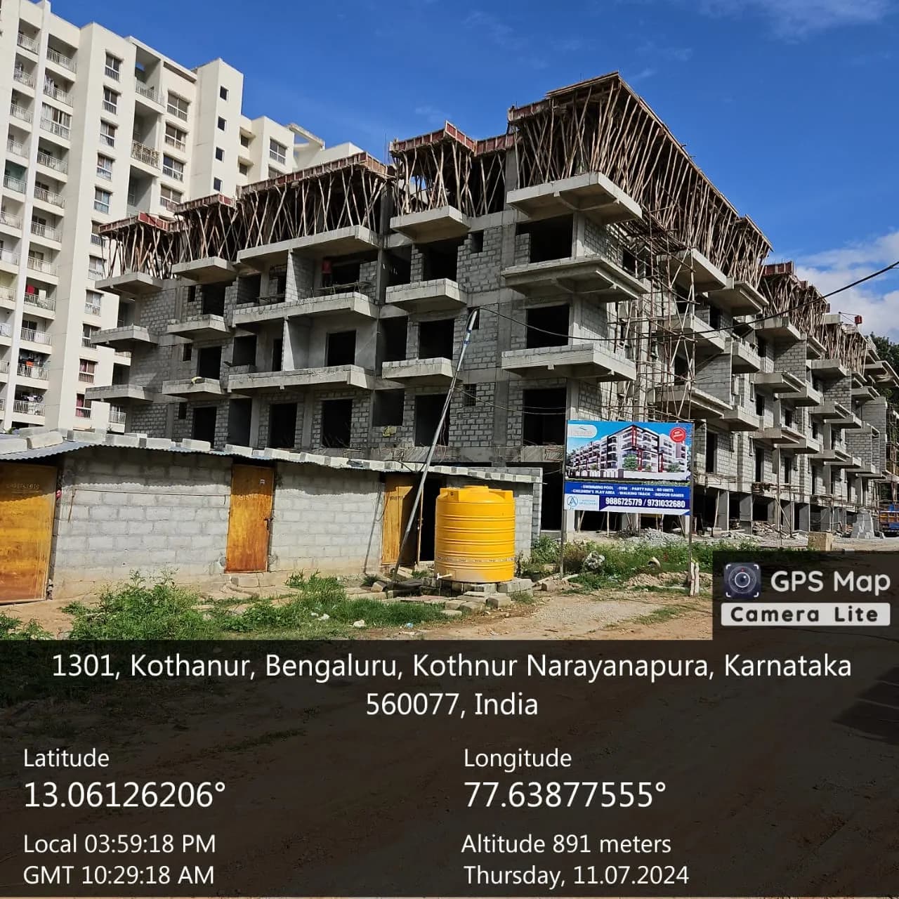 Elite Homes: Site photo filed with Karnataka RERA