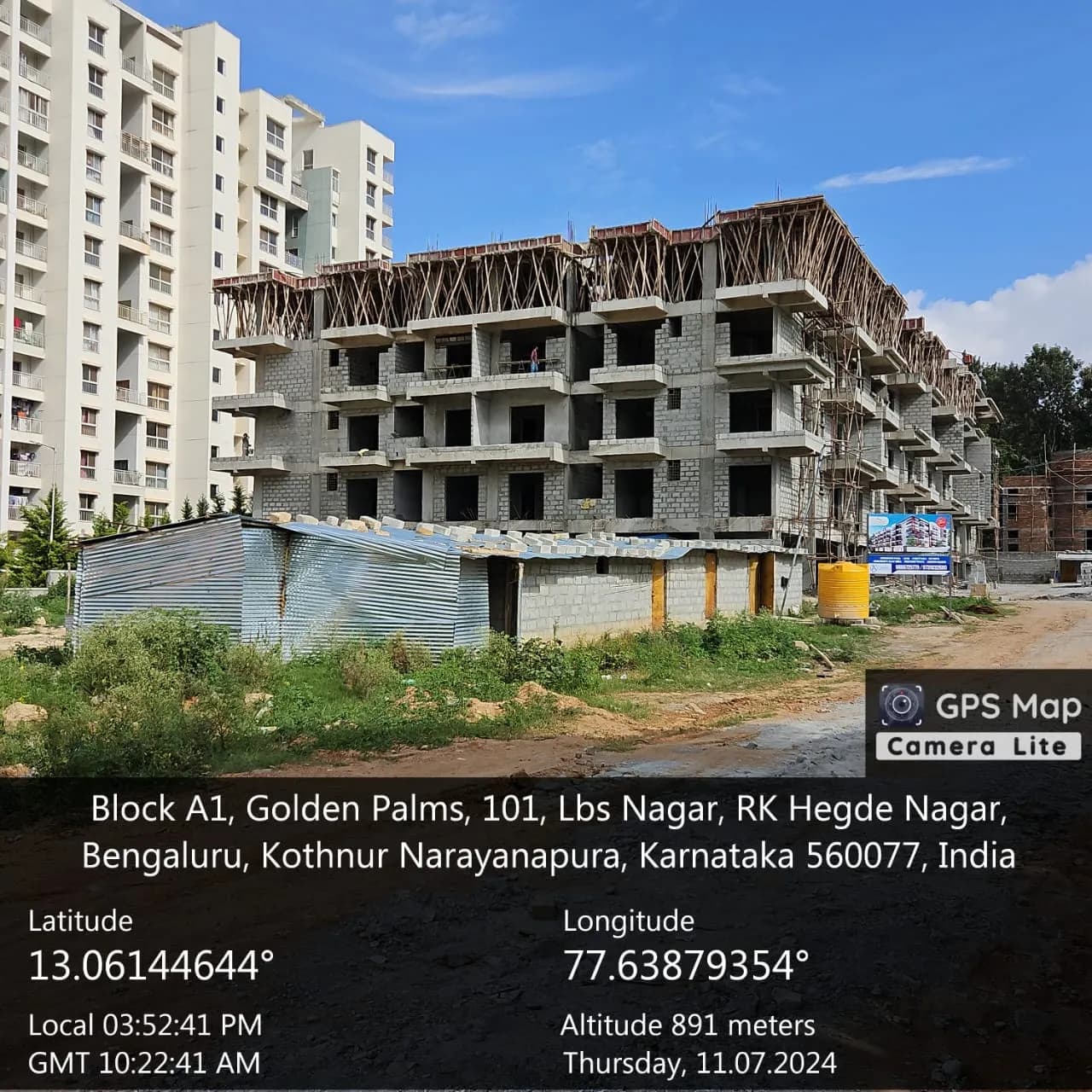 Elite Homes: Site photo filed with Karnataka RERA
