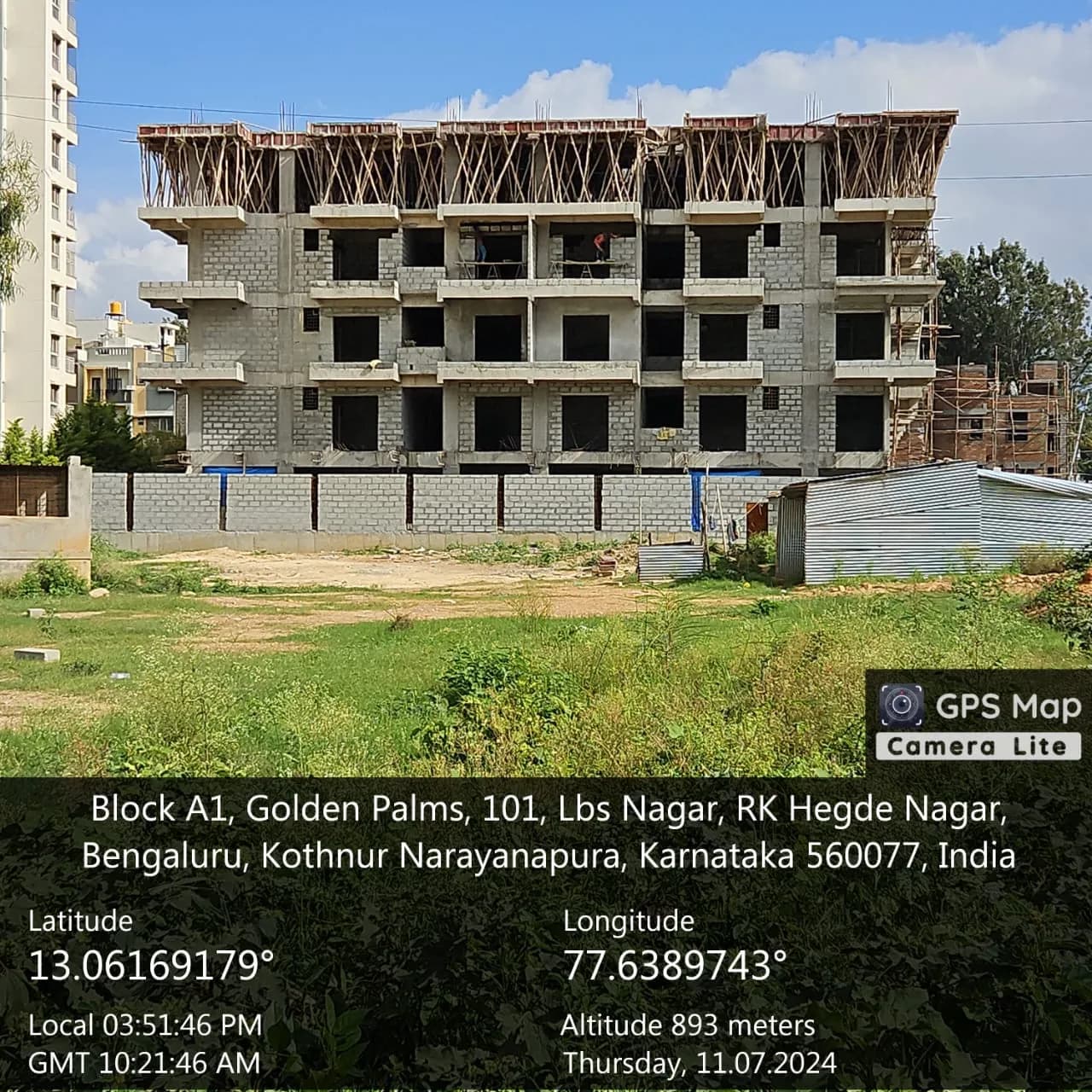 Elite Homes: Site photo filed with Karnataka RERA