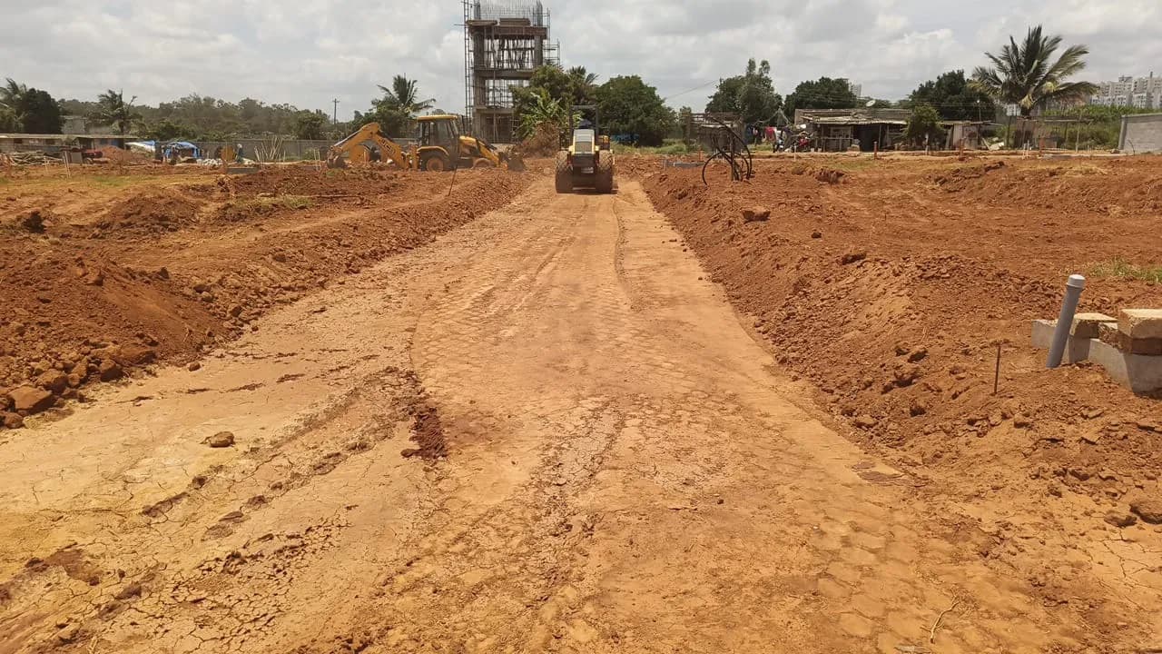 Melrose: Site photo filed with Karnataka RERA
