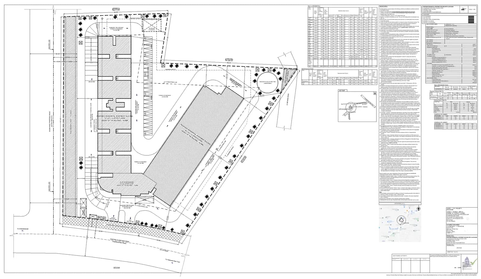 Elegant Takt: Approved plan, page 1 (filed with Karnataka RERA)