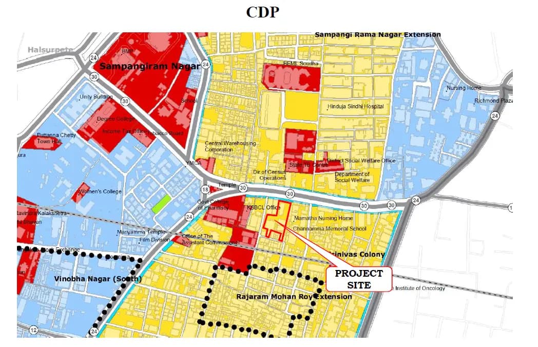 Cascadia By TVS Emerald: CDP Map Demarcation.png (filed with Karnataka RERA)