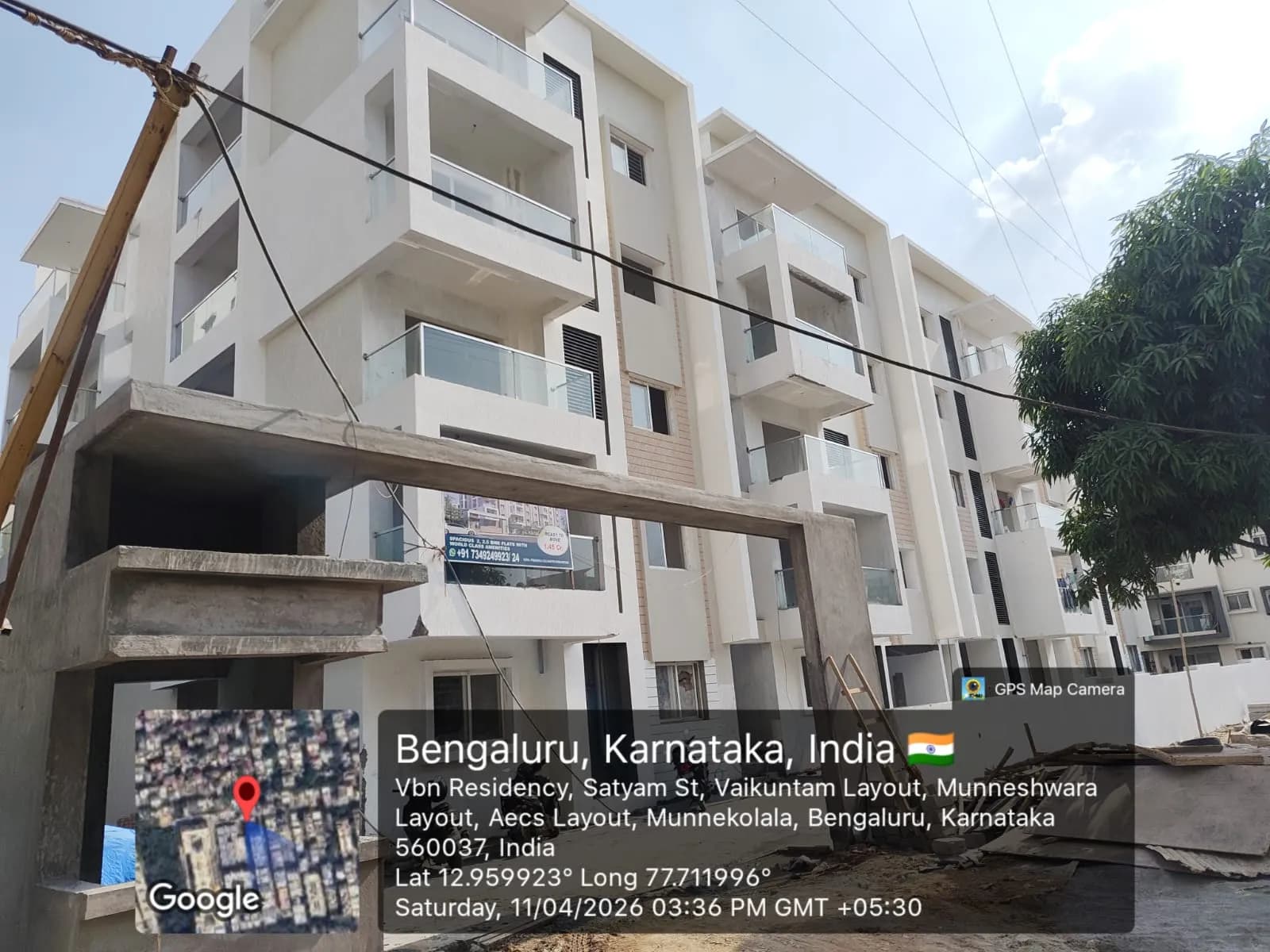 Innovative Palacia: Site photo filed with Karnataka RERA