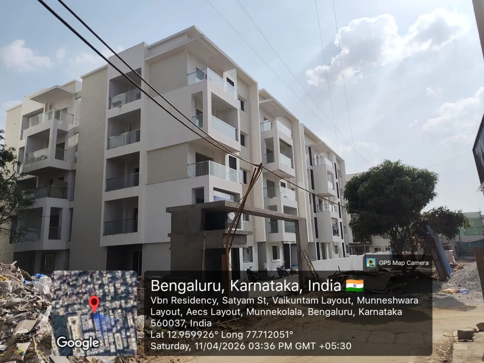 Innovative Palacia: Site photo filed with Karnataka RERA