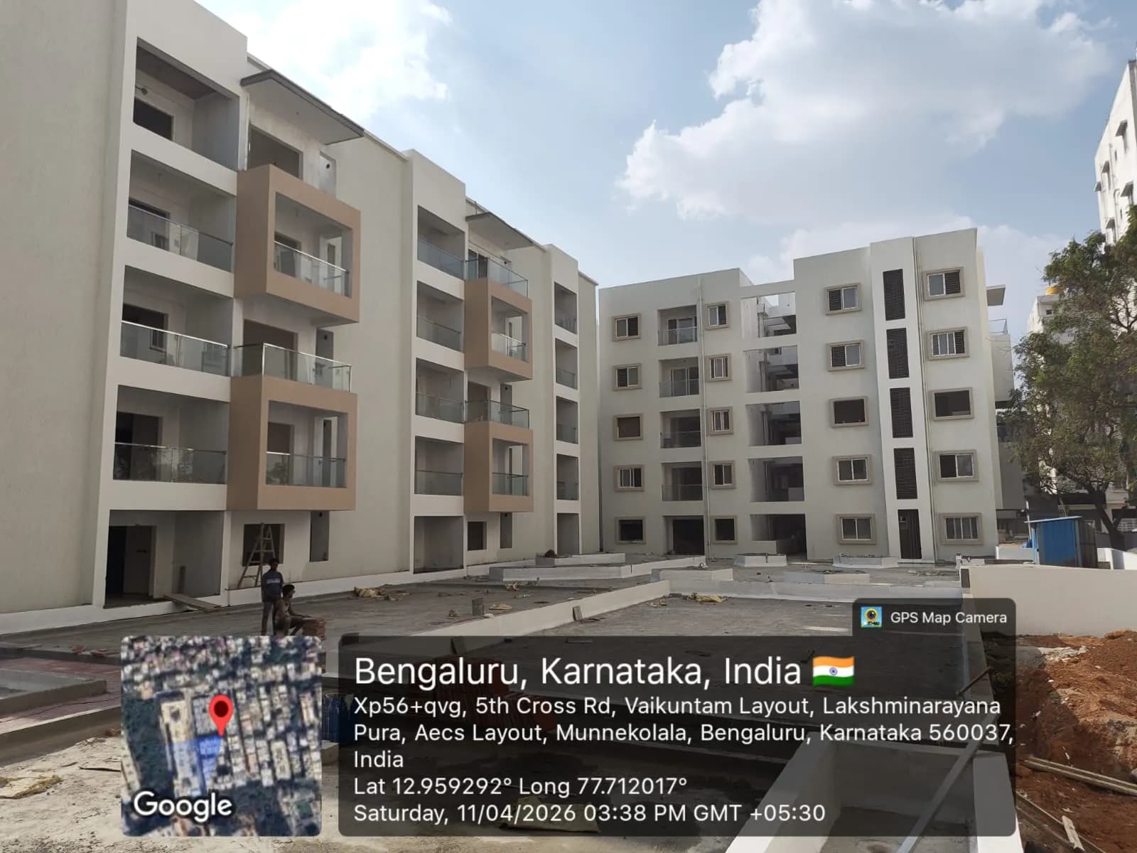 Innovative Palacia: Site photo filed with Karnataka RERA