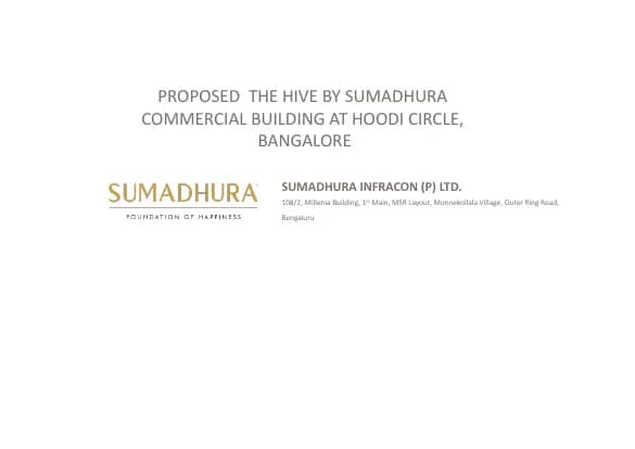 Hive By Sumadhura: Brochure, page 1 (filed with Karnataka RERA)