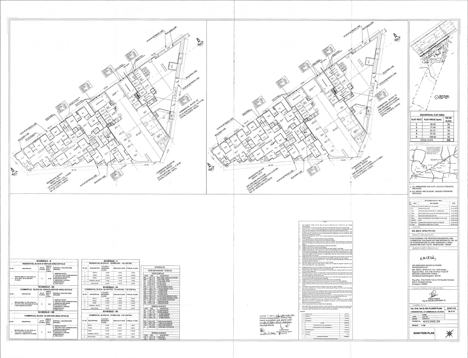 Mista Sri City- Budigere Cross: Approved Building/Plotting Plan (filed with Karnataka RERA)