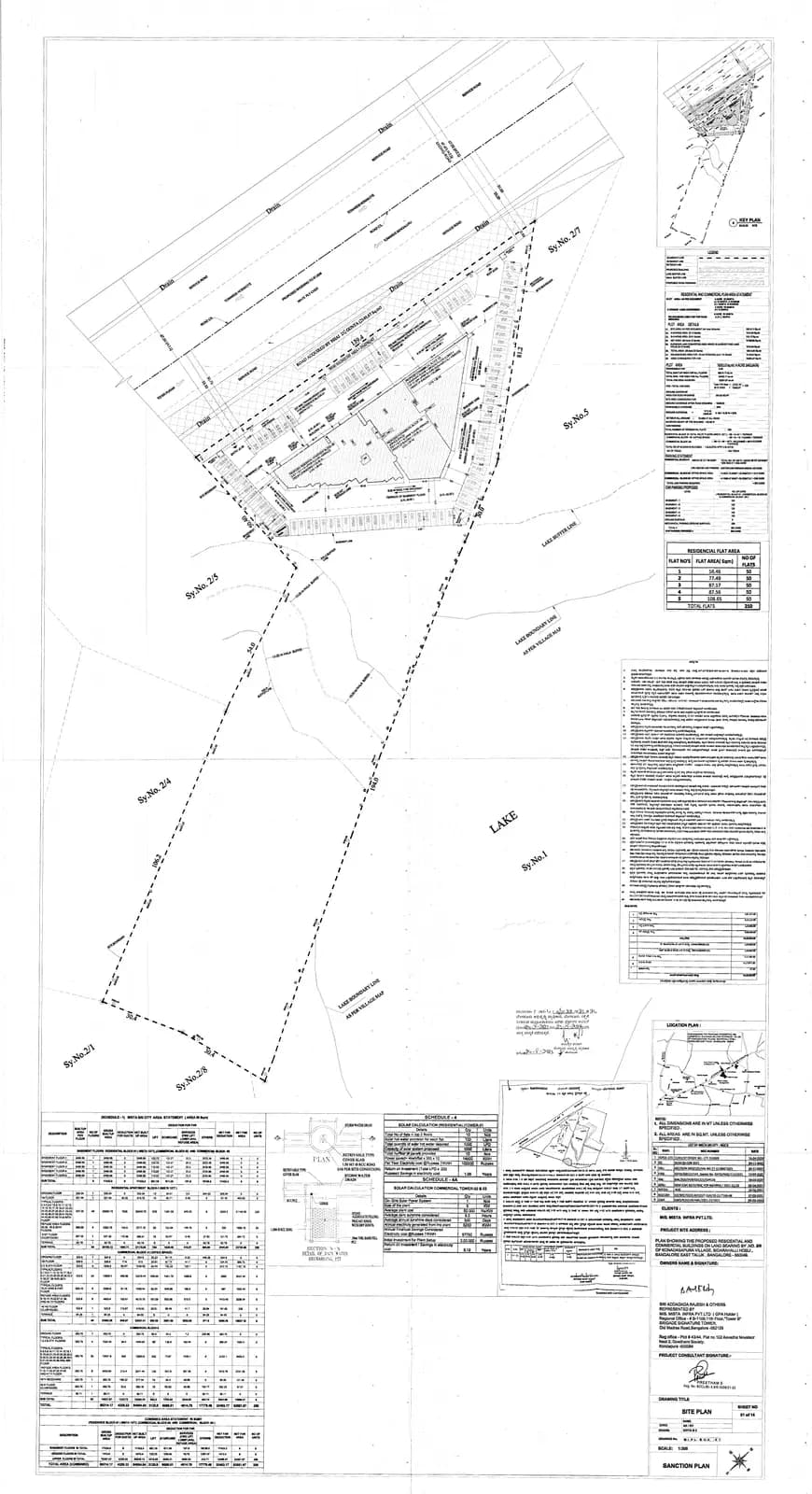 Mista Sri City- Budigere Cross: Existing Layout Plan (filed with Karnataka RERA)