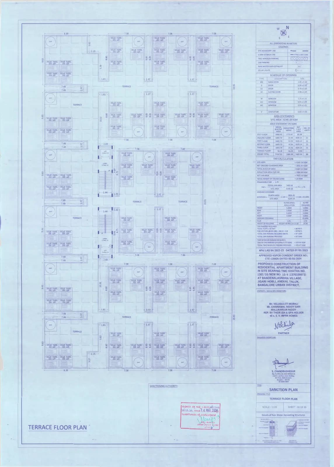 Skyline Haven: Terrace floor plan.pdf (filed with Karnataka RERA)