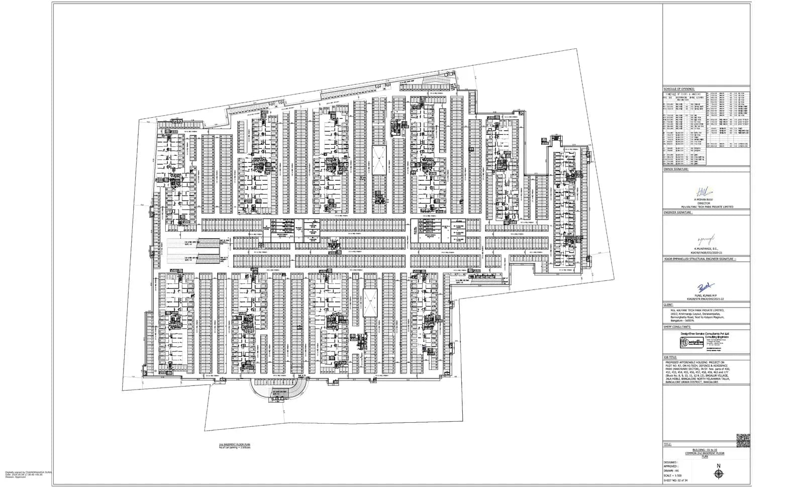 LivingTree by Kalyani Developers: 02 KAR R7 - 2ND BASEMENT FLOOR PLAN (1) (filed with Karnataka RERA)