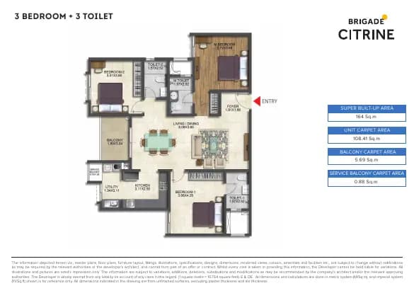 Brigade Citrine: Brochure, page 3 (filed with Karnataka RERA)