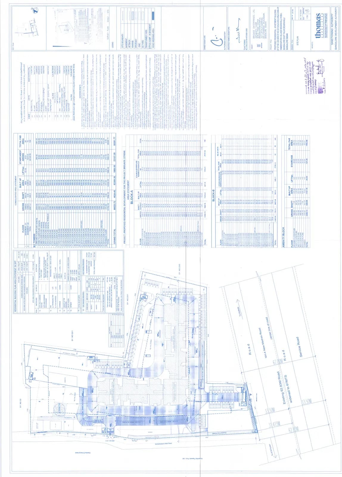 Brigade Citrine: Approved Building Plan (filed with Karnataka RERA)