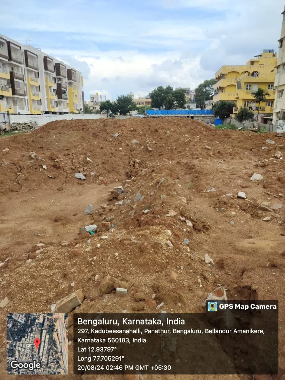 D C Capitol Phase – II: Site photo filed with Karnataka RERA