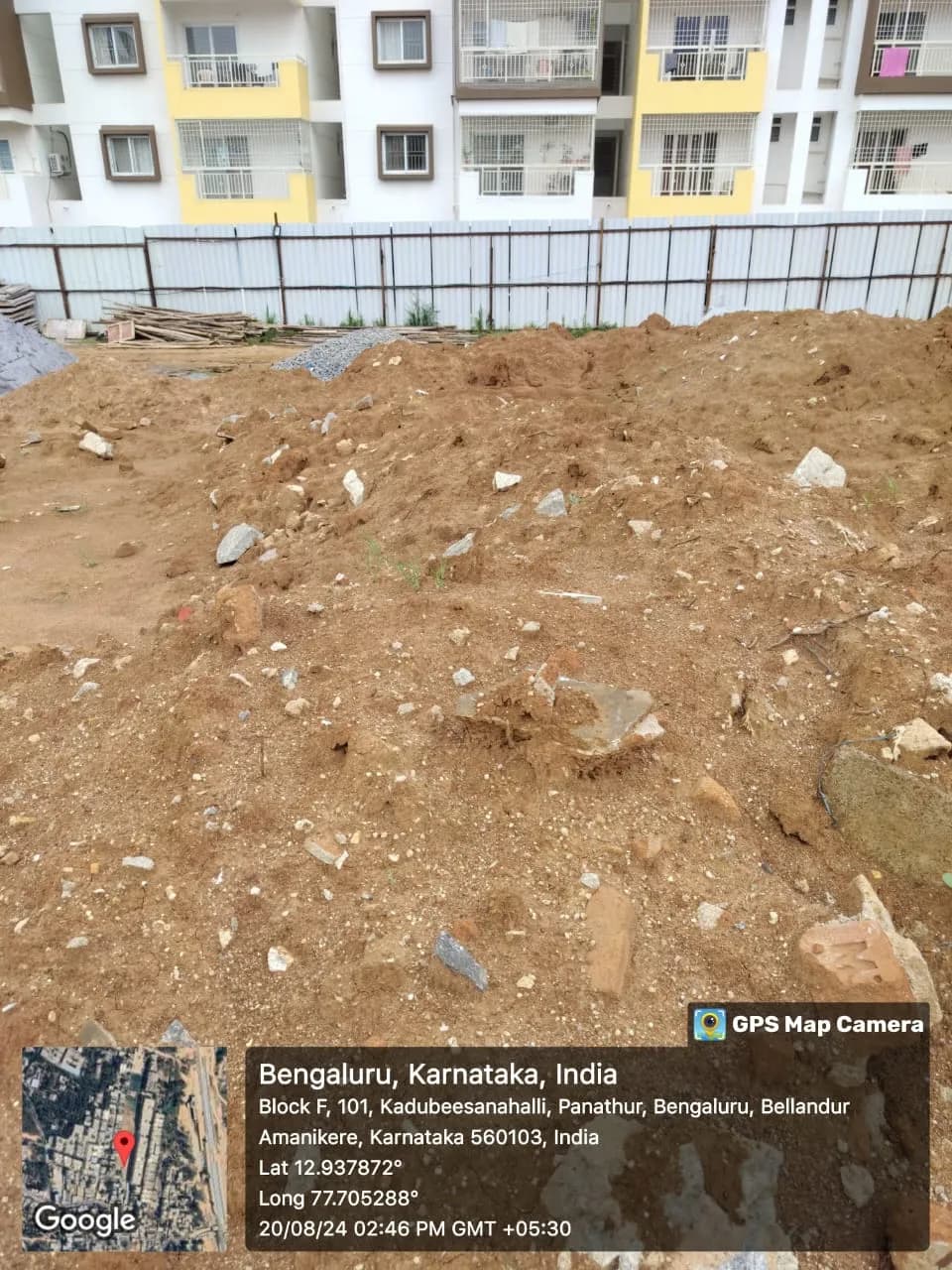 D C Capitol Phase – II: Site photo filed with Karnataka RERA