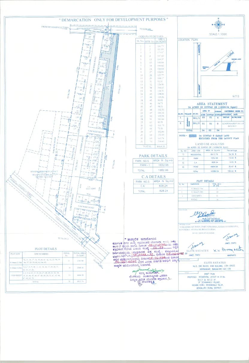 Elite Rose: ROSE PH 2 - APPROVED PLAN (filed with Karnataka RERA)