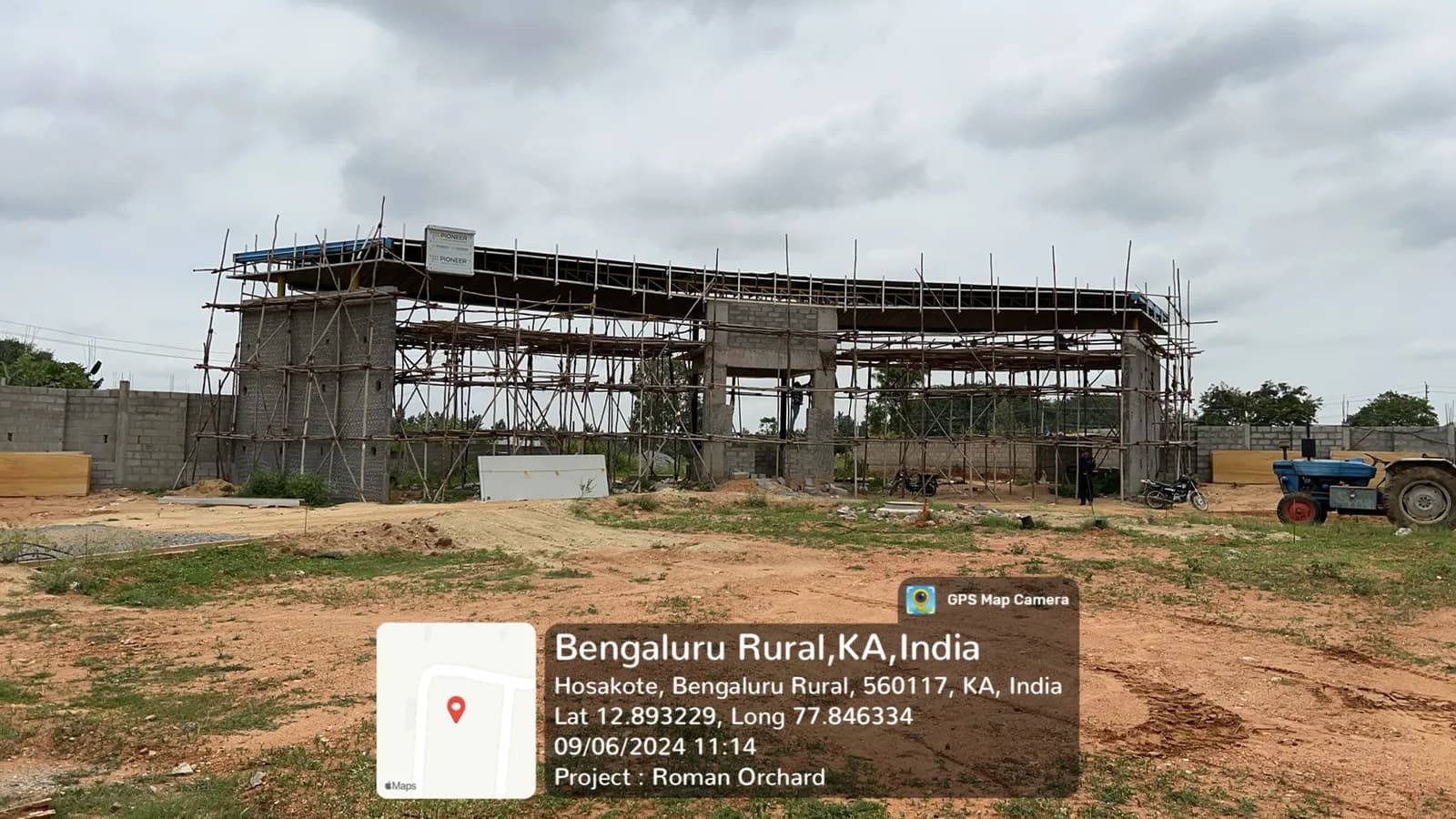 Roman Orchard: Site photo filed with Karnataka RERA