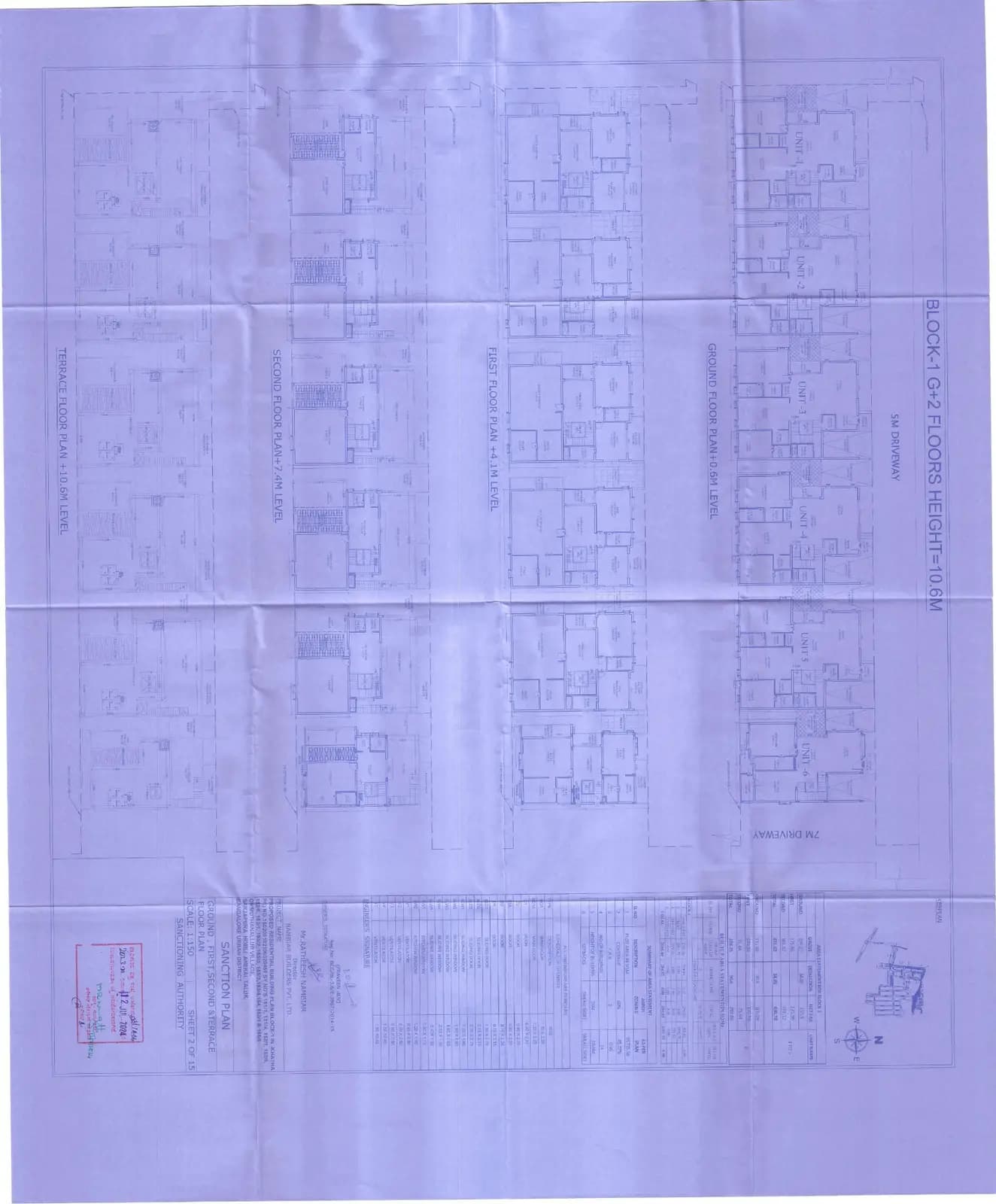 Ellegenza: Approved Building/Plotting Plan, page 1 (filed with Karnataka RERA)